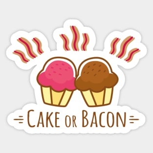 Cake or Bacon Sticker